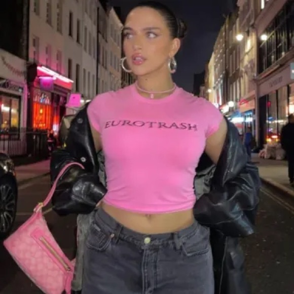 EYTYS Eurotrash t-shirt pink top shirt ssense influencer viral rare - Picture 3 of 3